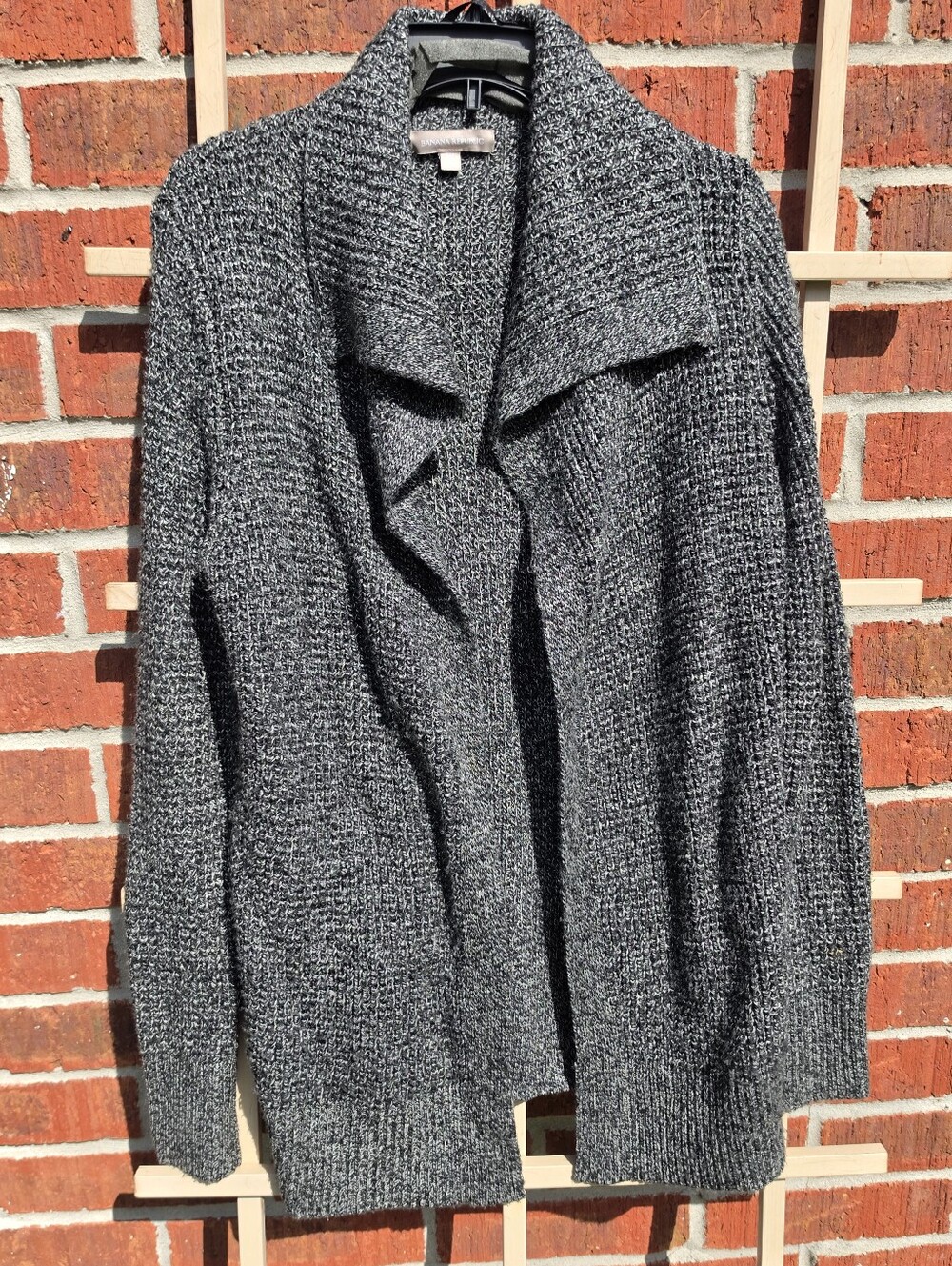 Banana Republic Tumbled Pebble Wool Blend Open Shawl Cardigan Size Small